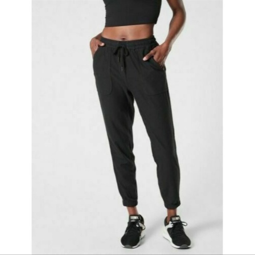 Athleta Black Drawstring Joggers